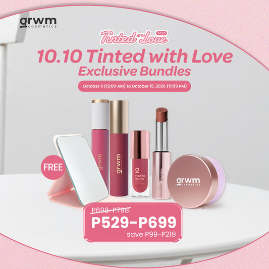 [10.10 Exclusive] GRWM Cosmetics Tinted with Love - Mini Loose Powder - Ube + Lip Products