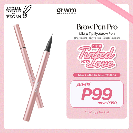 GRWM Cosmetics Brow Pen Pro - Micro Tip Eyebrow Pen [long-wearing, easy-to-use, smudge-resistant]