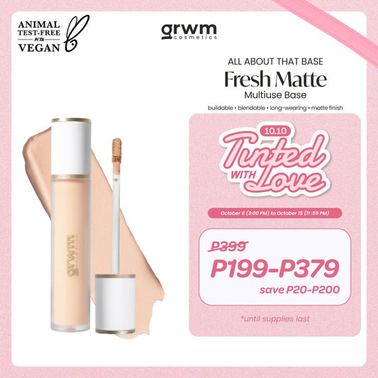 GRWM Cosmetics All About that Base Fresh Matte Multiuse Base - Concealer [buildable, matte finish]
