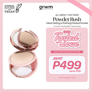 GRWM Cosmetics All About that Base Powder Rush Velvet Setting & Finishing Pressed Powder [blurring]