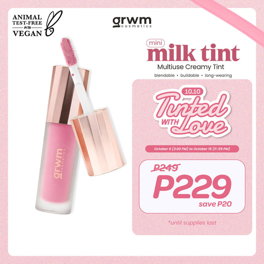 GRWM Cosmetics MINI Milk Tint Multiuse Creamy Tint [moisturizing,blendable, buildable, long-wearing]