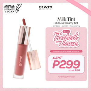 GRWM Cosmetics Milk Tint - Multiuse Creamy Tint [moisturizing, blendable, buildable, long-wearing]