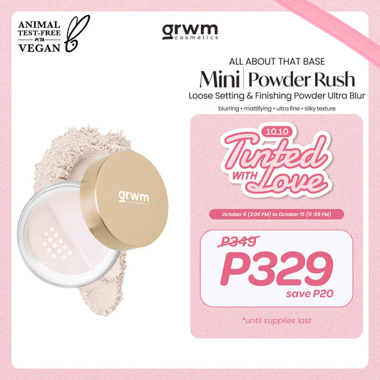 GRWM Cosmetics All About that Base Powder Rush Mini Loose Setting & Finishing Powder Ultra Blur 10g