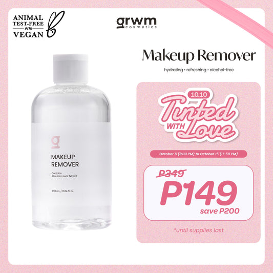 GRWM Cosmetics Make Up Remover 300ml [hydrating,refreshing, alcohol-free]