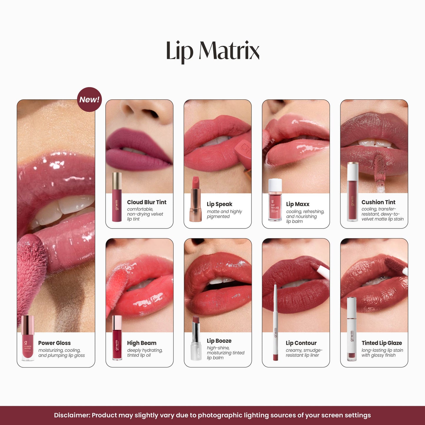 GRWM Cosmetics Power Gloss - High Shine Plumping Lip Gloss