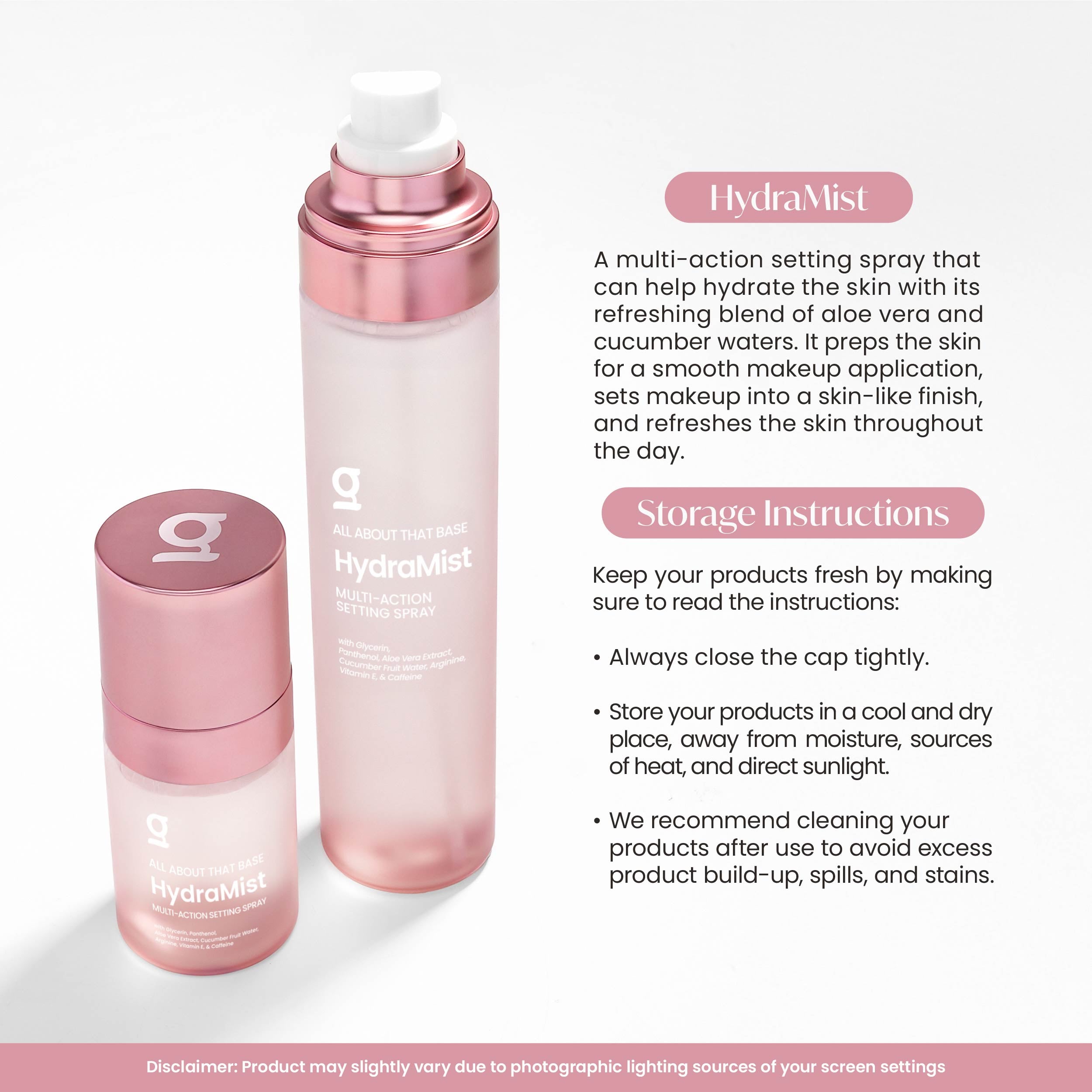 GRWM Cosmetics HydraMist - Multi-Action Setting Spray
