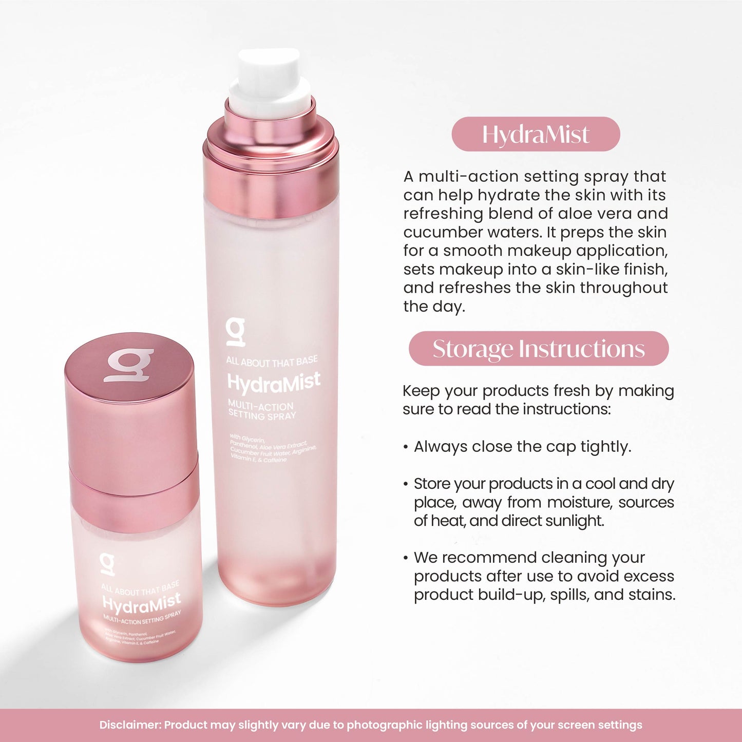 GRWM Cosmetics HydraMist - Multi-Action Setting Spray