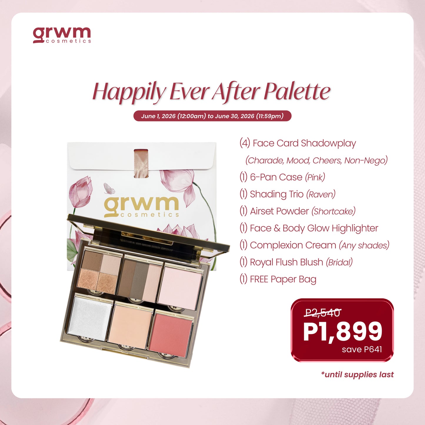 GRWM Cosmetics Happily Ever After Palette