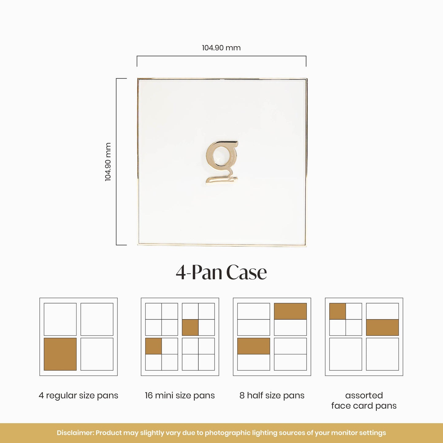 GRWM Cosmetics Face Card Customizable Palette Case