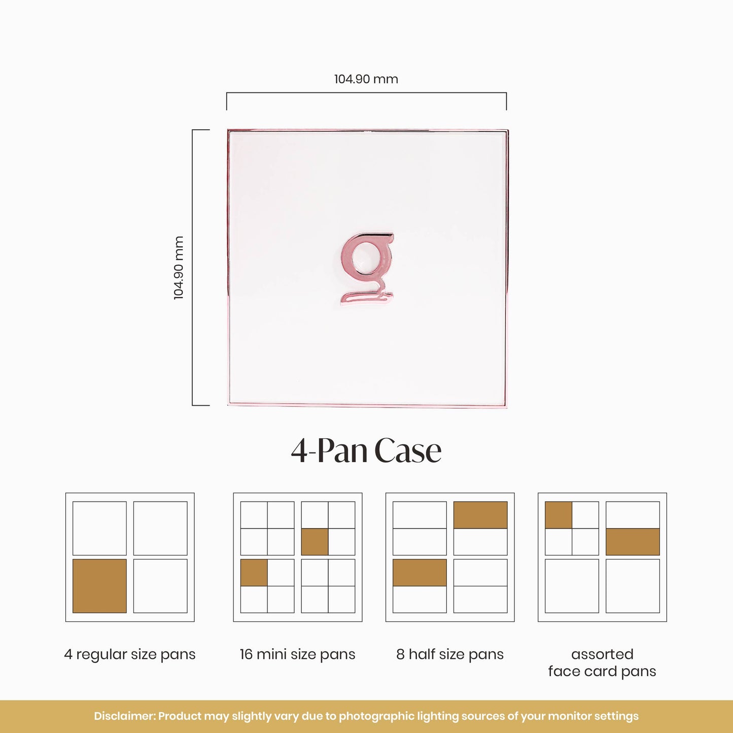 GRWM Cosmetics Face Card Customizable Palette Case