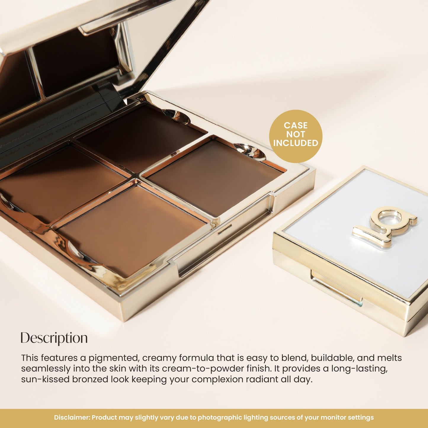 GRWM Cosmetics Face Card Golden Hour Cream Bronzer [CASE NOT INCLUDED]