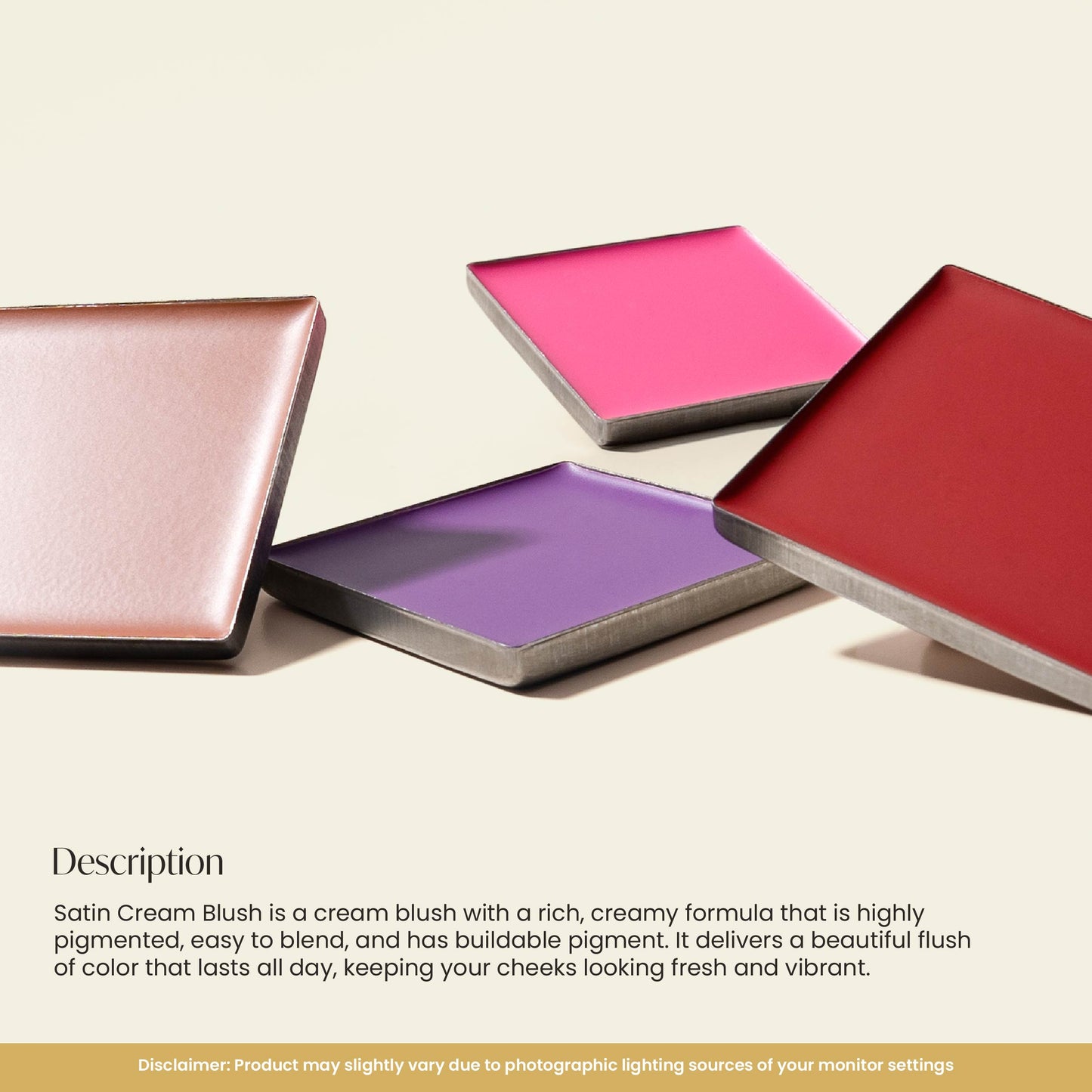 GRWM Cosmetics Face Card Satin Cream Blush [CASE NOT INCLUDED]