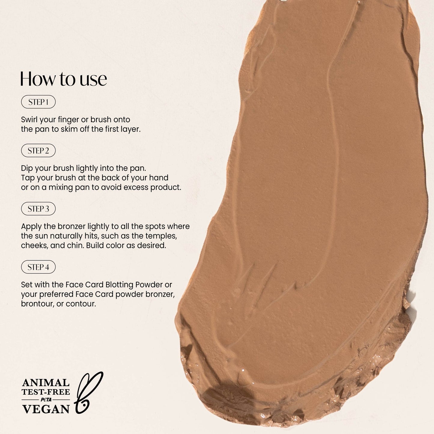 GRWM Cosmetics Face Card Golden Hour Cream Bronzer [CASE NOT INCLUDED]