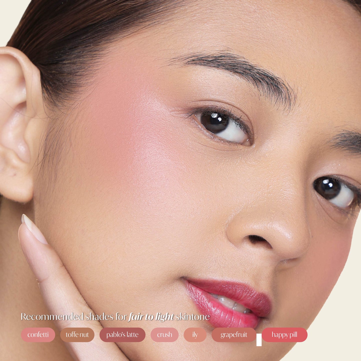 GRWM Cosmetics Face Card Satin Cream Blush [CASE NOT INCLUDED]