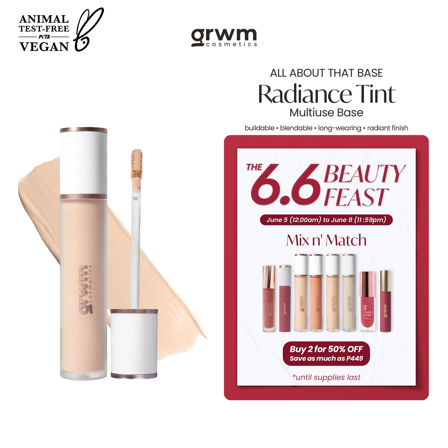 GRWM Cosmetics Radiance Tint Multiuse Base - Concealer