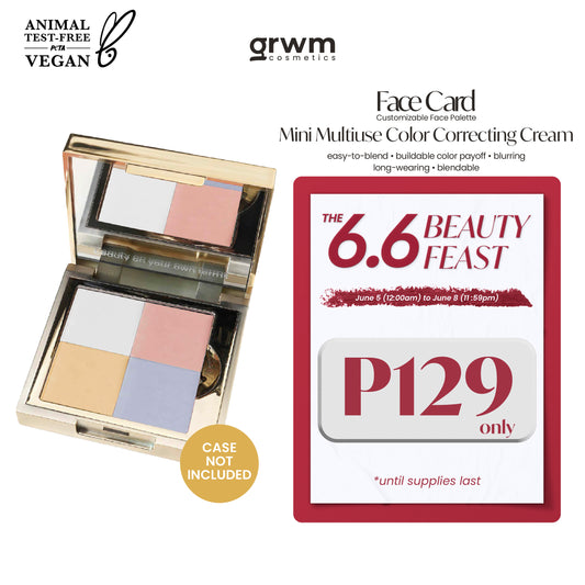GRWM Cosmetics Face Card Multiuse Mini Color Correcting Cream [CASE NOT INCLUDED]