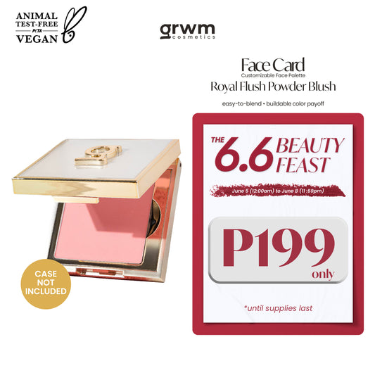 GRWM Cosmetics Face Card Royal Flush Powder Blush [CASE NOT INCLUDED]