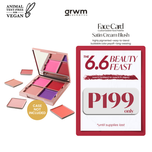GRWM Cosmetics Face Card Satin Cream Blush [CASE NOT INCLUDED]