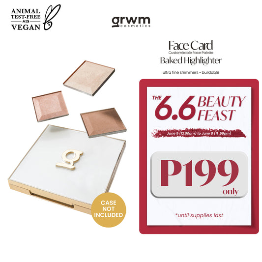 GRWM Cosmetics Face Card Baked Highlighter [CASE NOT INCLUDED]