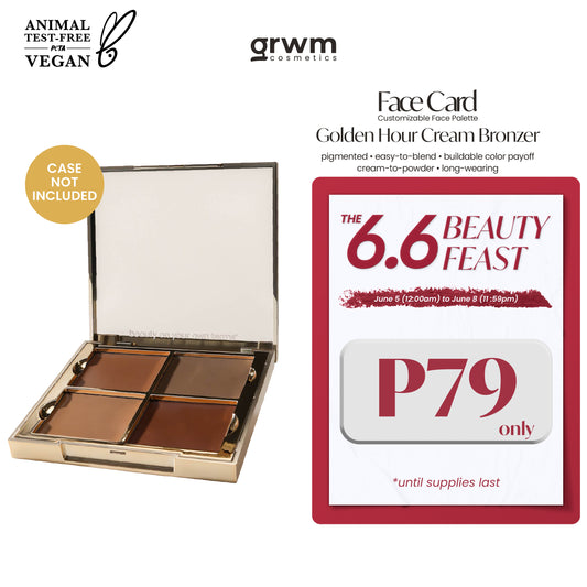 GRWM Cosmetics Face Card Golden Hour Cream Bronzer [CASE NOT INCLUDED]