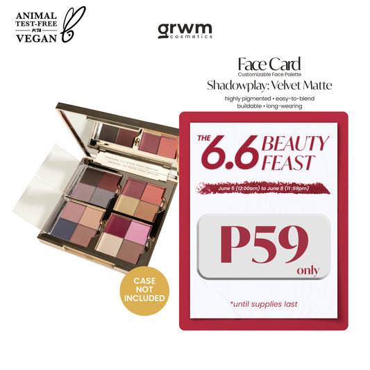 GRWM Cosmetics Face Card Shadowplay - Velvet Matte Eyeshadow [CASE NOT INCLUDED]