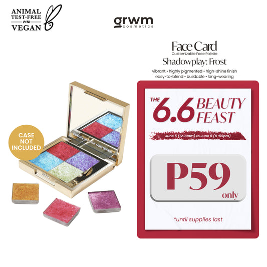 GRWM Cosmetics Face Card Shadowplay - Frost Eyeshadow  [CASE NOT INCLUDED]