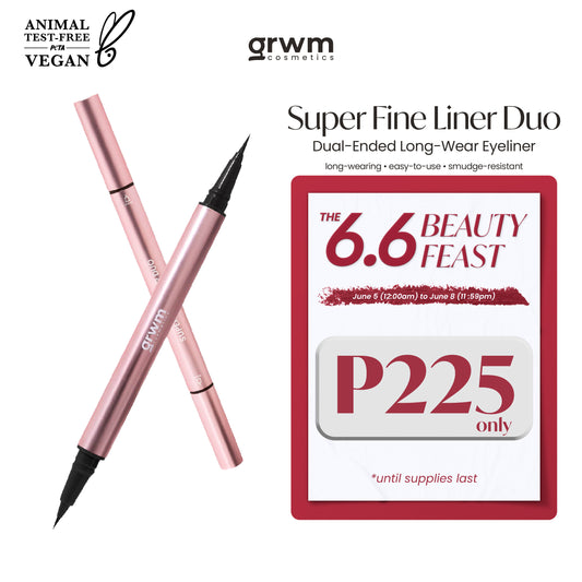 GRWM Cosmetics Super Fine Liner Duo - Dual-Ended Eyeliner