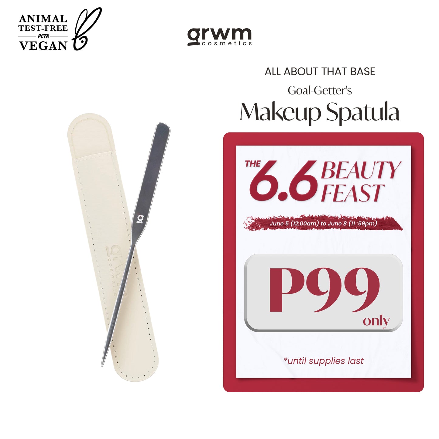 GRWM Cosmetics Goal-Getter's Makeup Spatula