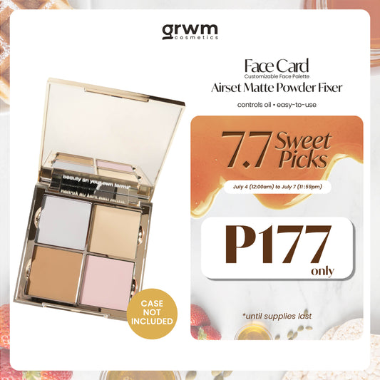 GRWM Cosmetics Face Card Airset Matte Powder Fixer [CASE NOT INCLUDED]