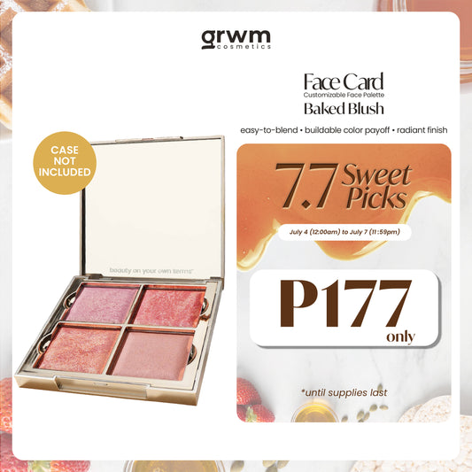 GRWM Cosmetics Face Card Baked Blush [CASE NOT INCLUDED]