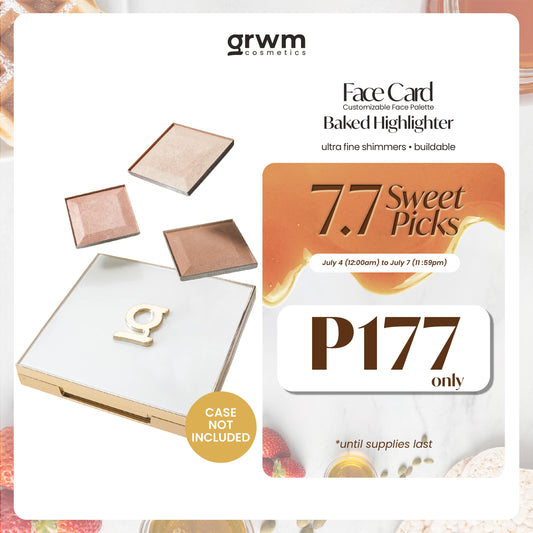 GRWM Cosmetics Face Card Baked Highlighter [CASE NOT INCLUDED]