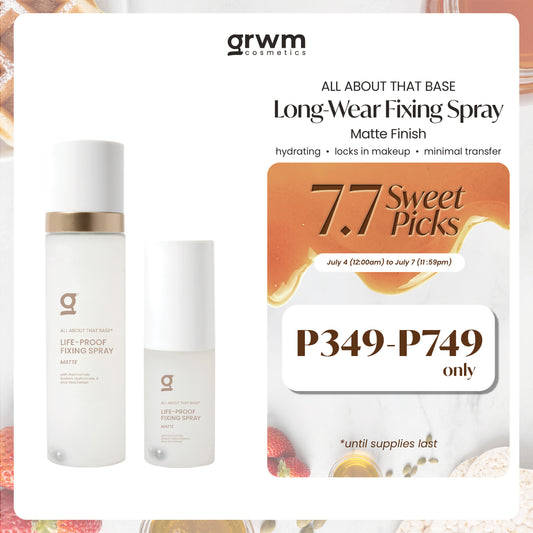 GRWM Cosmetics Long-Wear Fixing Spray - Matte Finish