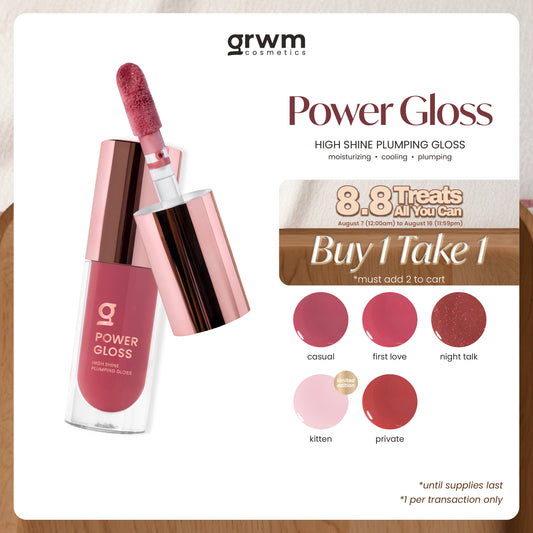GRWM Cosmetics Power Gloss - High Shine Plumping Lip Gloss