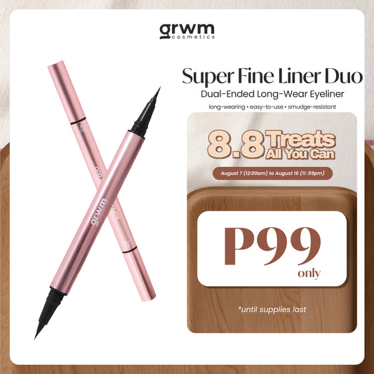 GRWM Cosmetics Super Fine Liner Duo - Dual-Ended Eyeliner