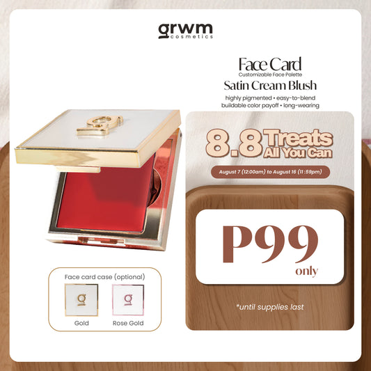 GRWM Cosmetics Face Card Satin Cream Blush