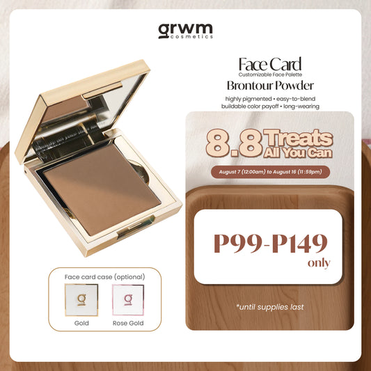 GRWM Cosmetics Face Card Brontour Powder
