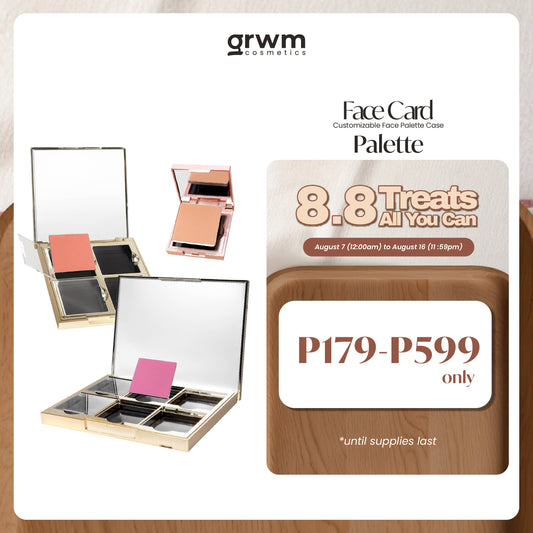 GRWM Cosmetics Face Card Customizable Palette Case