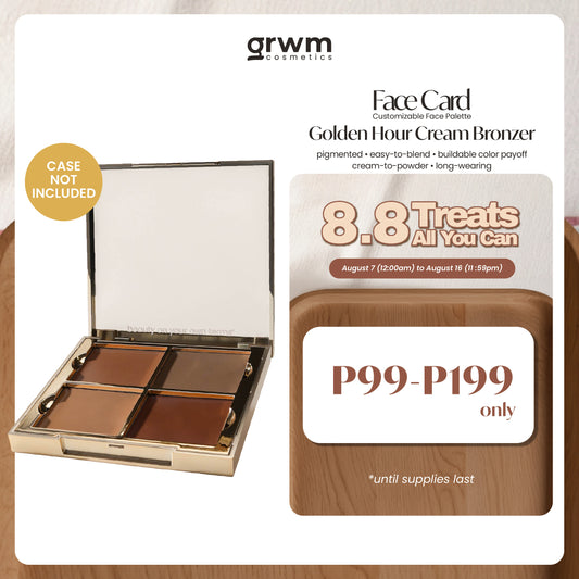 GRWM Cosmetics Face Card Golden Hour Cream Bronzer [CASE NOT INCLUDED]