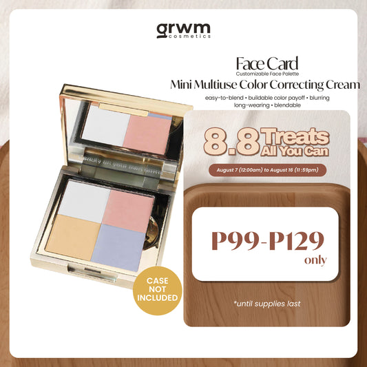 GRWM Cosmetics Face Card Multiuse Mini Color Correcting Cream [CASE NOT INCLUDED]