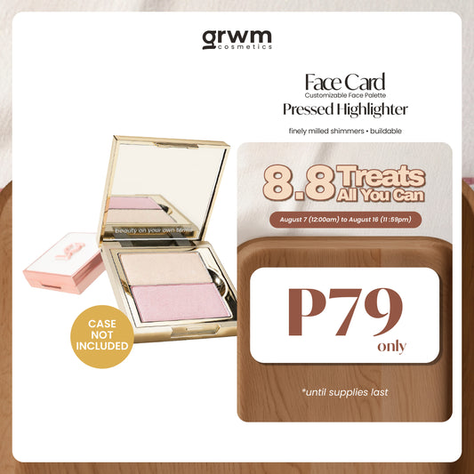 GRWM Cosmetics Face Card Pressed Highlighter [CASE NOT INCLUDED]