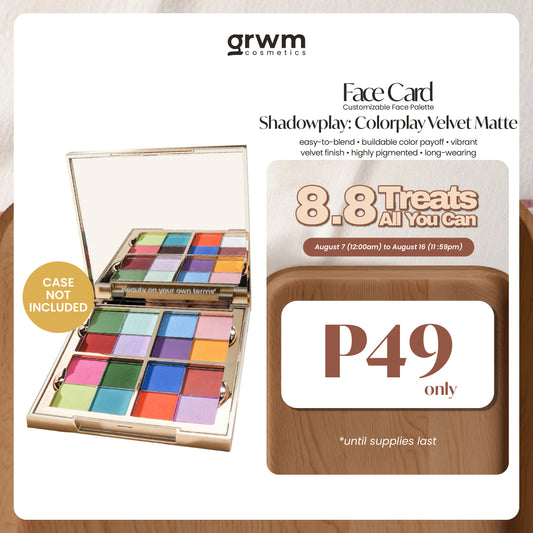 GRWM Cosmetics Face Card Shadowplay - Colorplay Velvet Matte Eyeshadow  [CASE NOT INCLUDED]