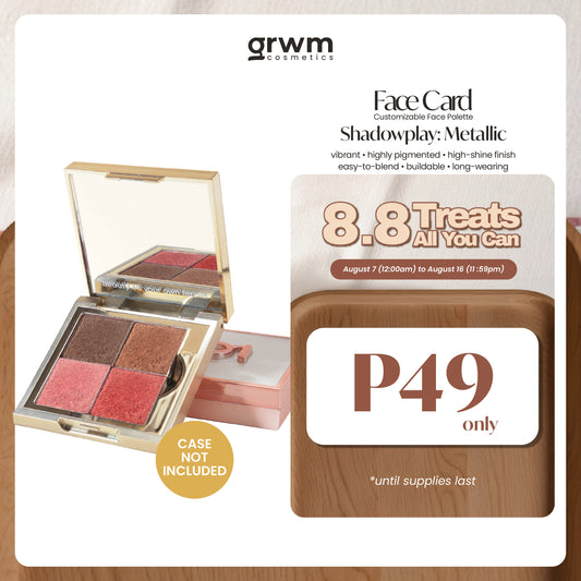 GRWM Cosmetics Face Card Shadowplay - Metallic Eyeshadow  [CASE NOT INCLUDED]