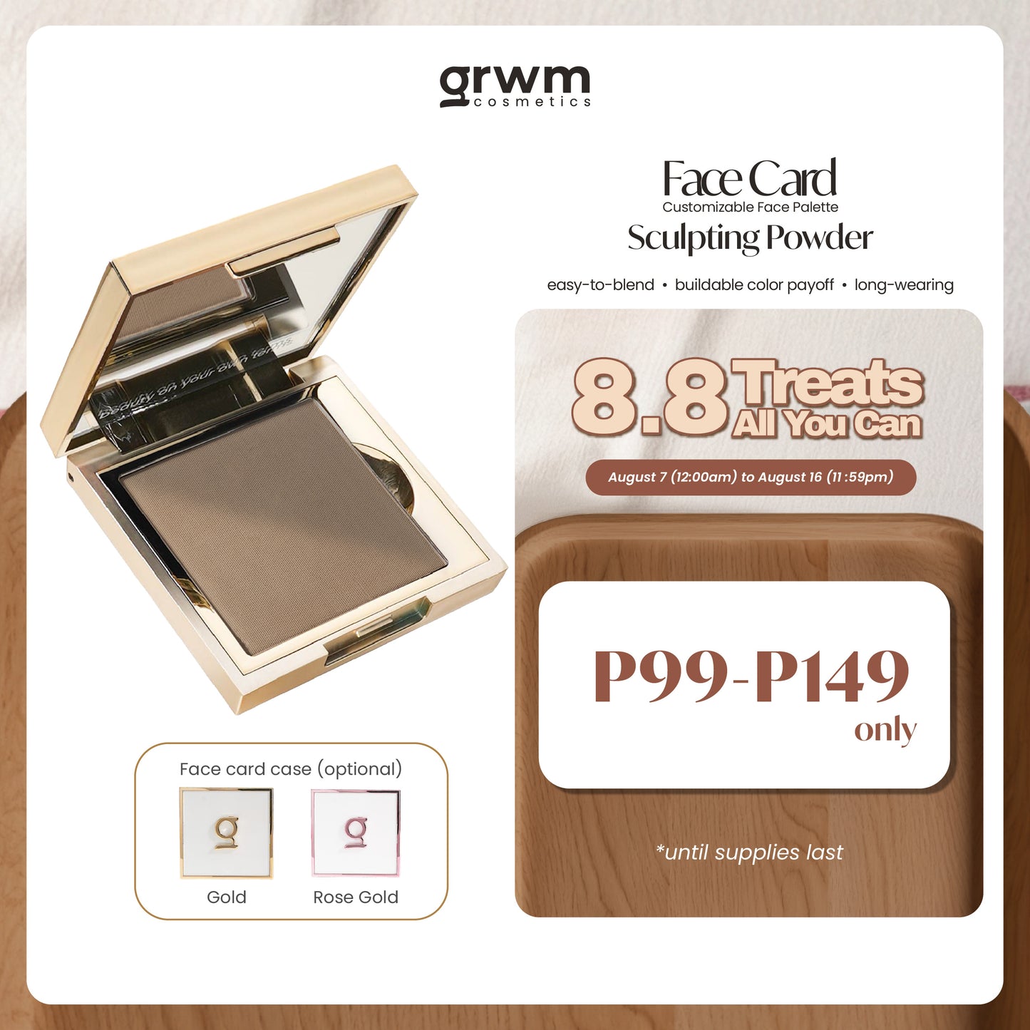 GRWM Cosmetics Face Card Sculpting Powder