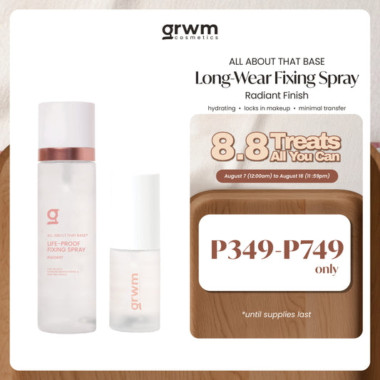 GRWM Cosmetics Long-Wear Fixing Spray - Radiant Finish