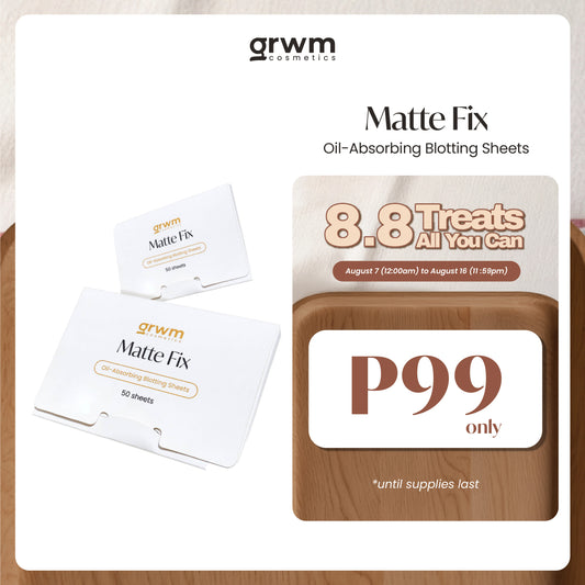 GRWM Cosmetics Matte Fix Oil-Absorbing Blotting Sheets