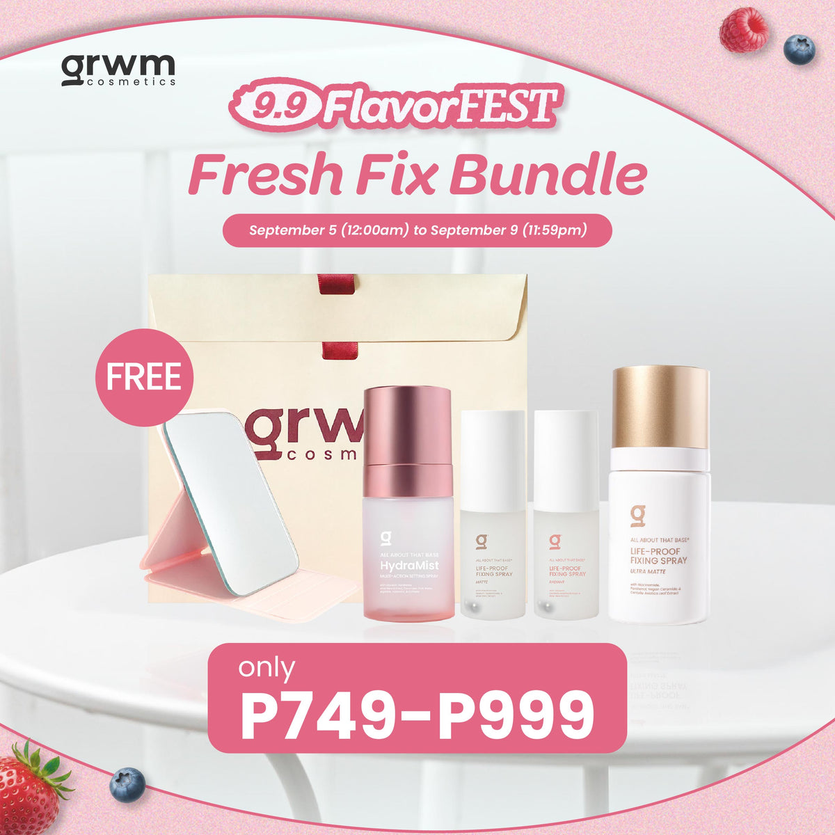 [Bundle] GRWM Cosmetics Fresh Fix