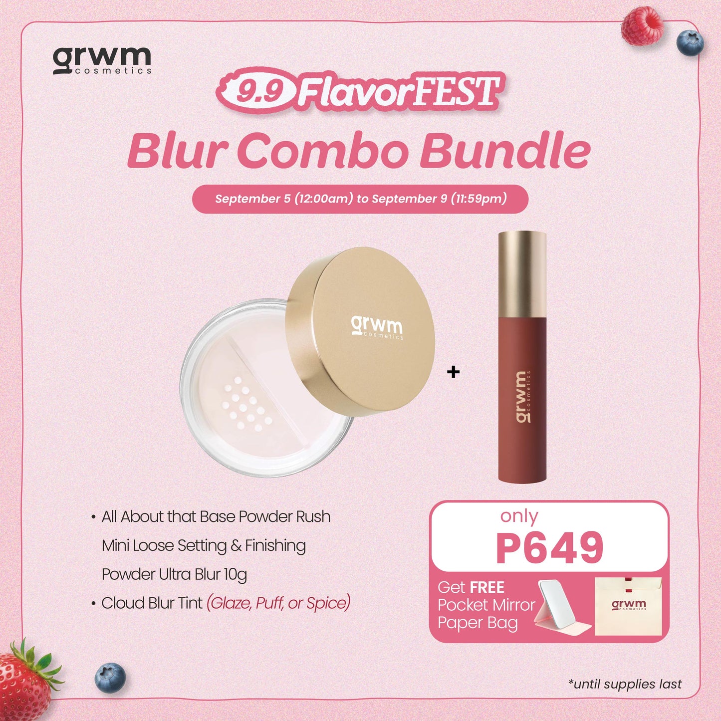 [Bundle] GRWM Cosmetics Blur Combo