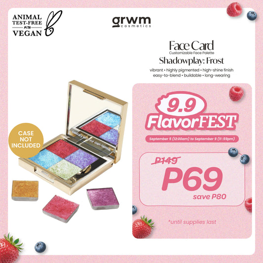 [CASE NOT INCLUDED] GRWM Cosmetics Face Card Shadowplay - Frost Eyeshadow [highly pigmented]