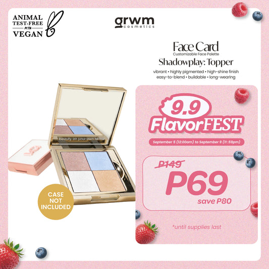 [CASE NOT INCLUDED] GRWM Cosmetics Face Card Shadowplay - Eyeshadow Topper [highly pigmented]