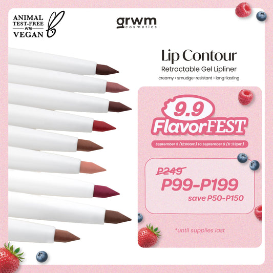 GRWM Cosmetics Lip Contour - Retractable Gel Lipliner [creamy, smudge-resistant, long-lasting]